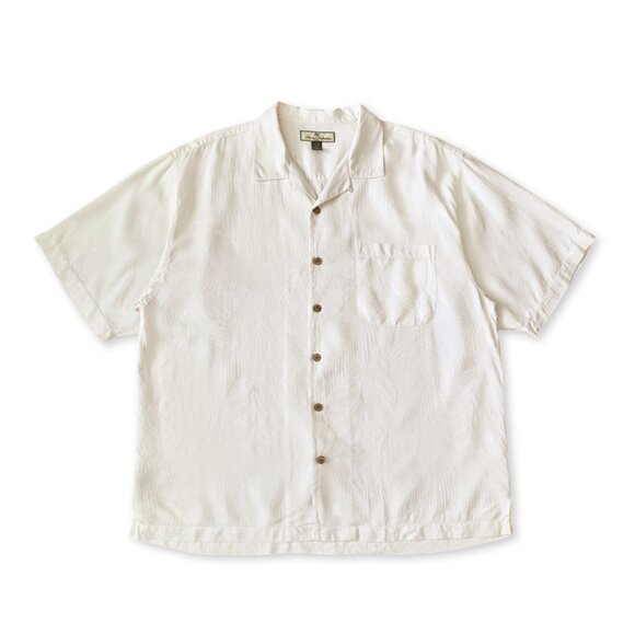 Tommy Bahama Silk Button Up Camp Collar Short Sleeve Shirt Resort Wear Vacation - Picture 1 of 10